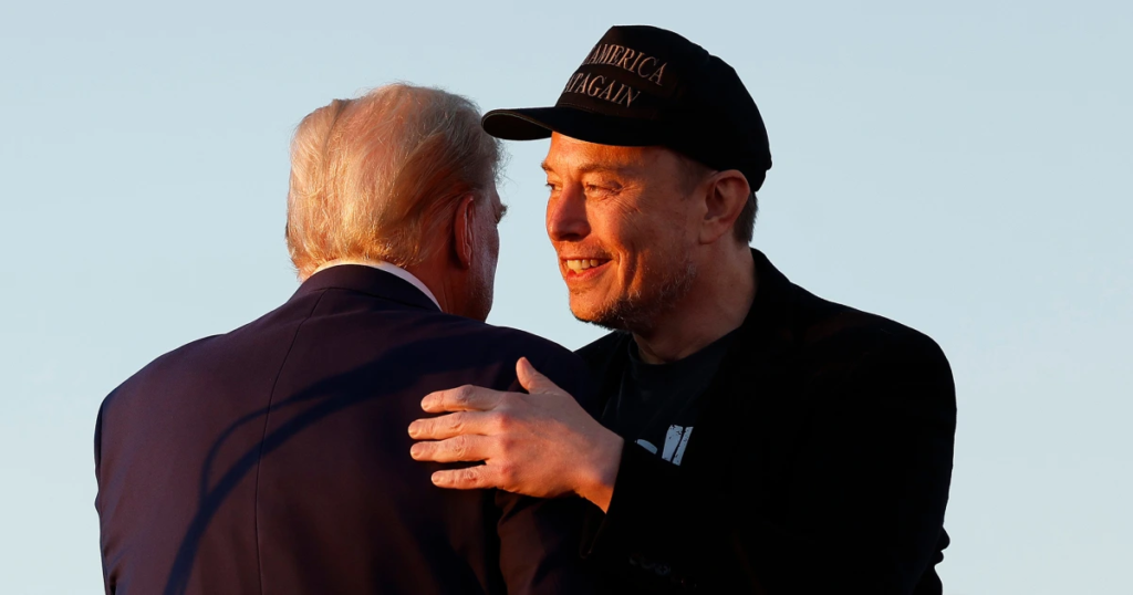 elon musk and donald trump