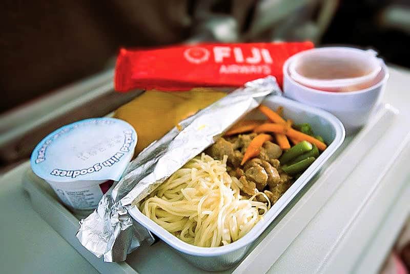 Fiji Airways Flight Food